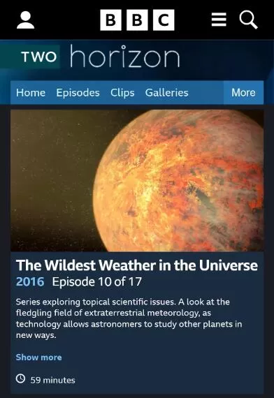 [宇宙中最狂野的天气 The Wildest Weather in the Universe][BBC纪录片][1集][英语配音中英双字]1080P下载